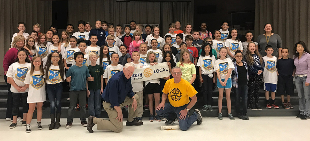 Rincon Rotary helps Gale Elementary soar the Wright way in 5th Grade.
