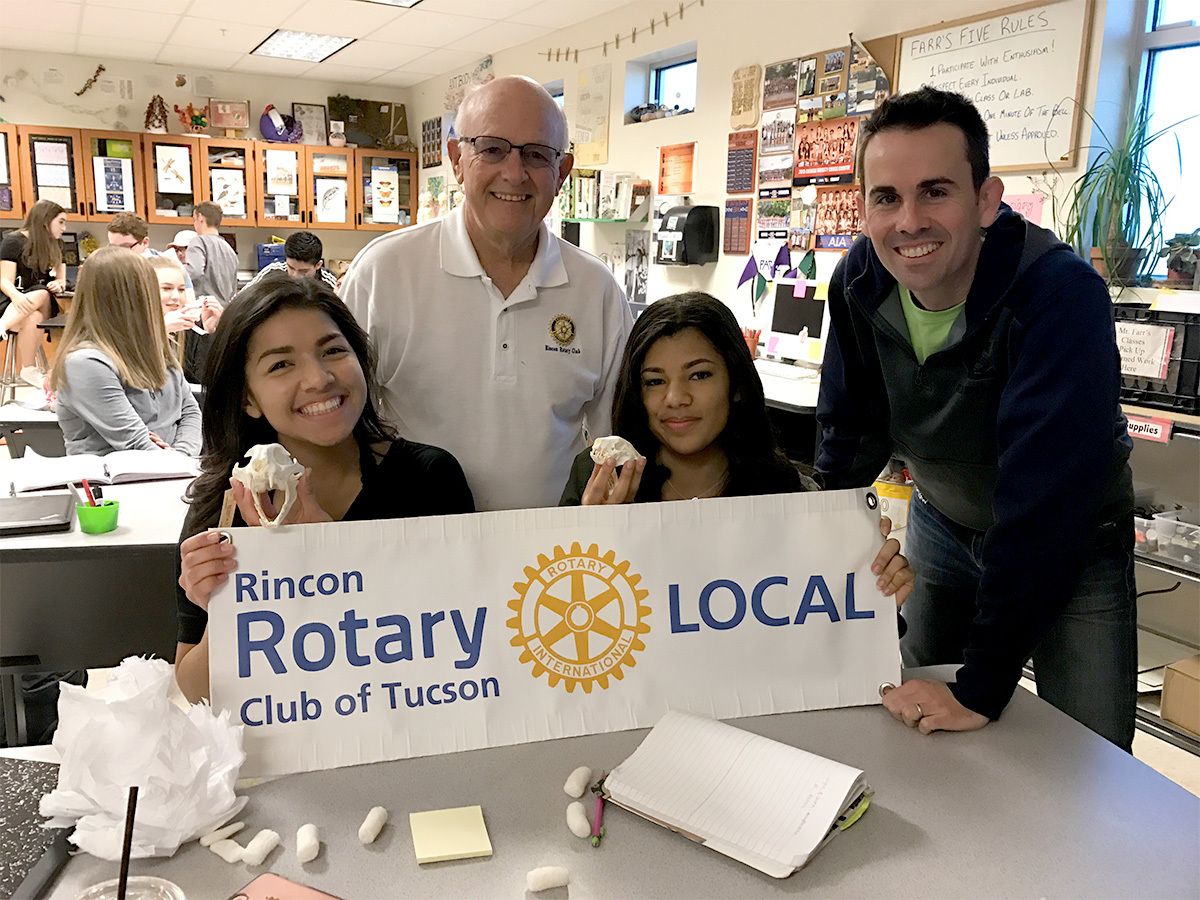 Rincon Rotary funds a no brainer at Cienega High School.