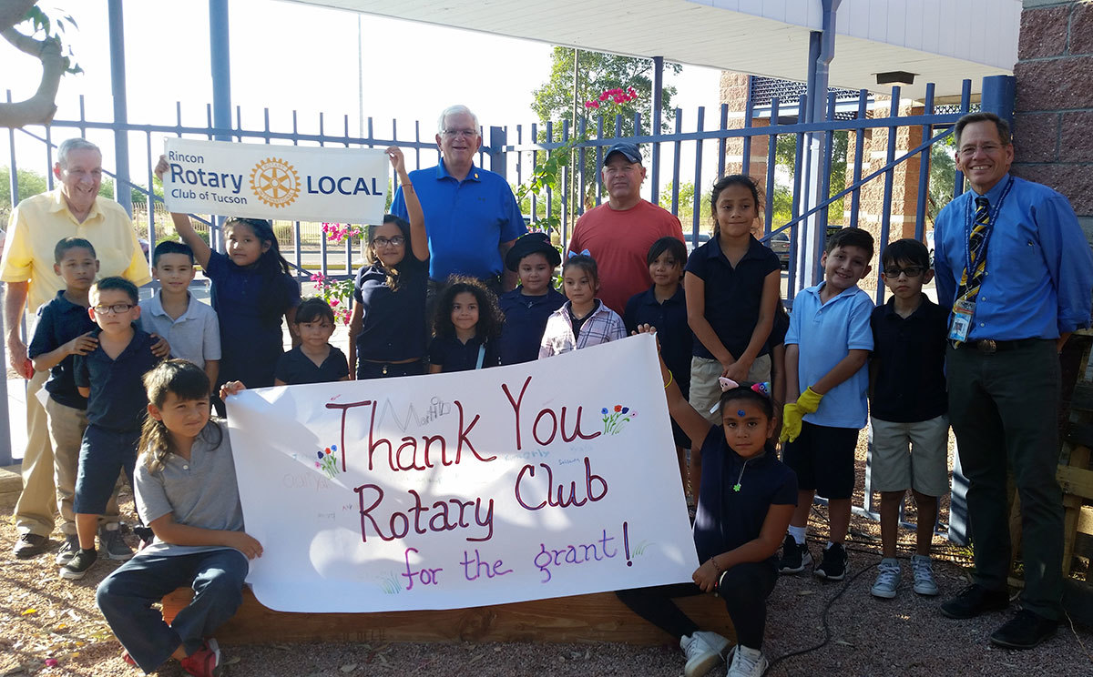 Inch by Inch Row by Row Rincon Rotary Helps it Grow