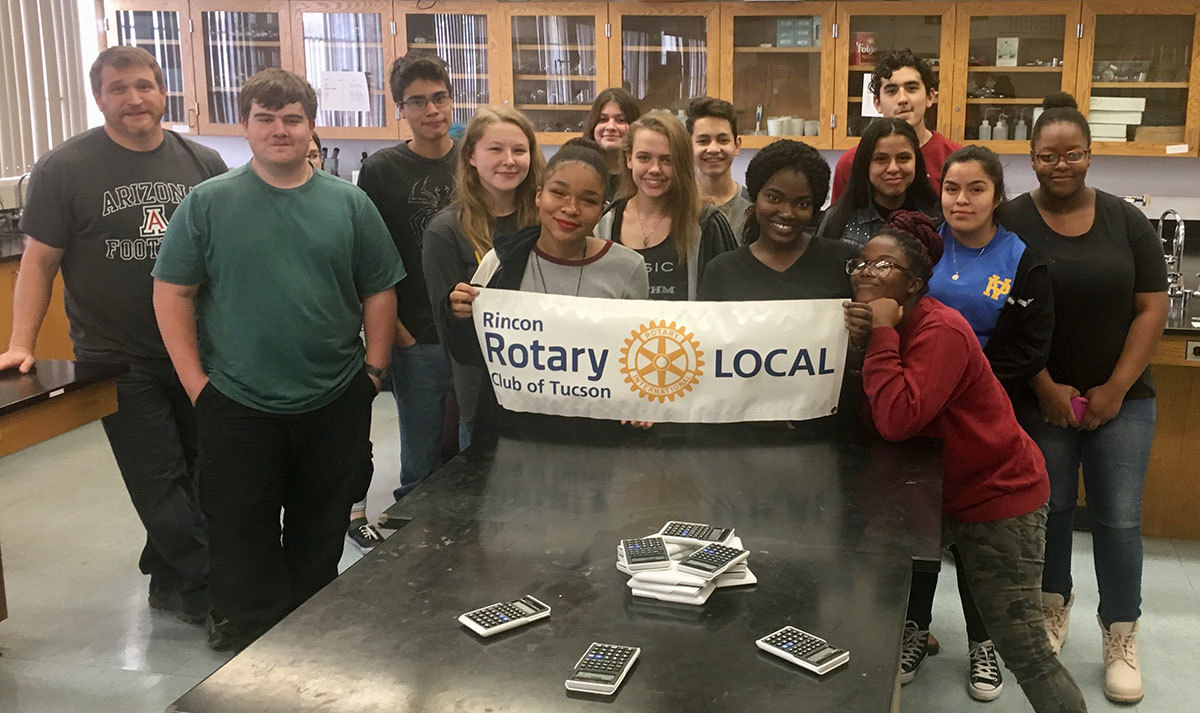 Palo Verde calculates chemistry thanks to Rincon Rotary.