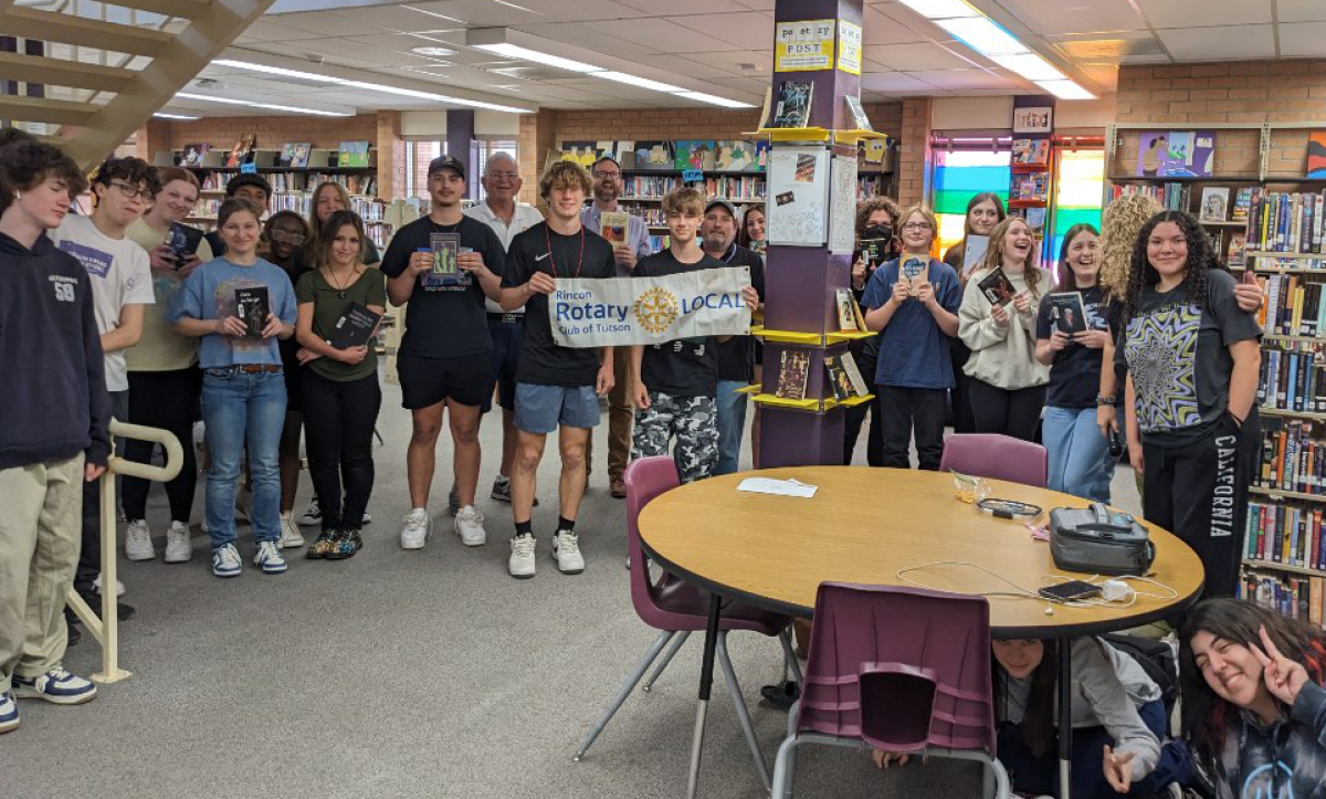 Rincon Rotary helps build Sabino High's living poets society by partnering with numerous local organizations and businesses.