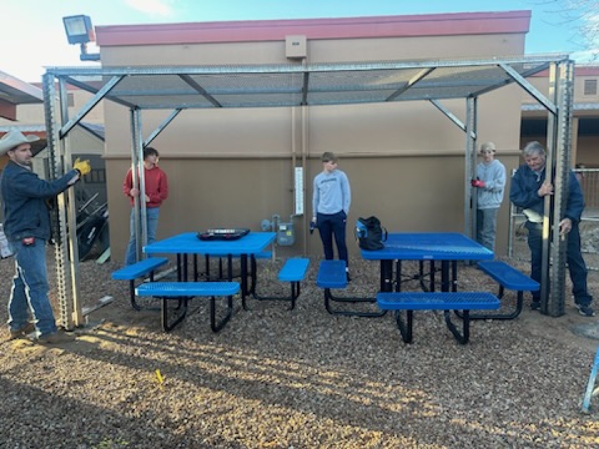 Rincon Rotary Funds Shade at Agua Caliente Elementary School